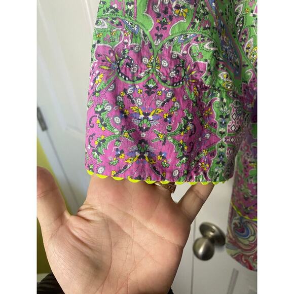 Maison Common Paisley Printed Tunic Top Size 42 - Picture 9 of 11